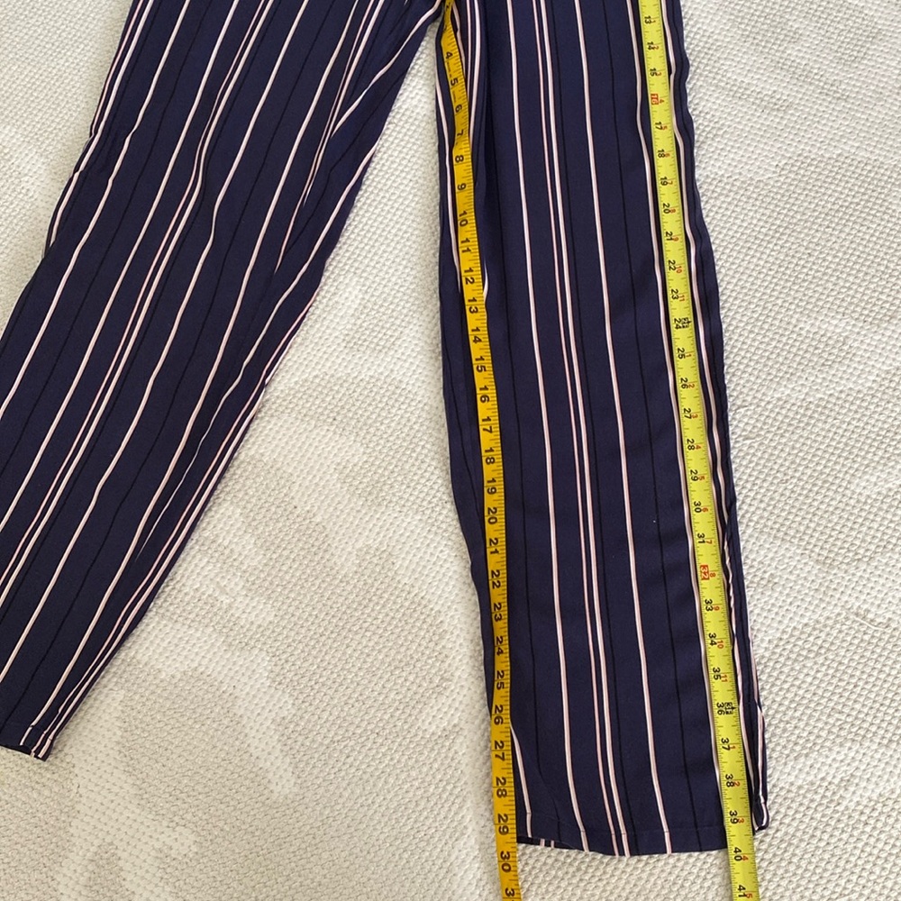 Princesse Tam Tam lounging Striped Navy and White Women's Pant with pockets! Sz6 - Picture 11 of 13